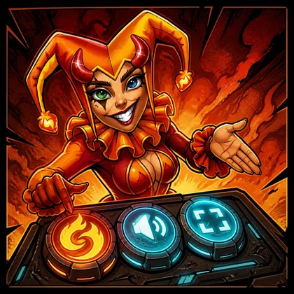 Ilustración editorial de Hellfire Joker